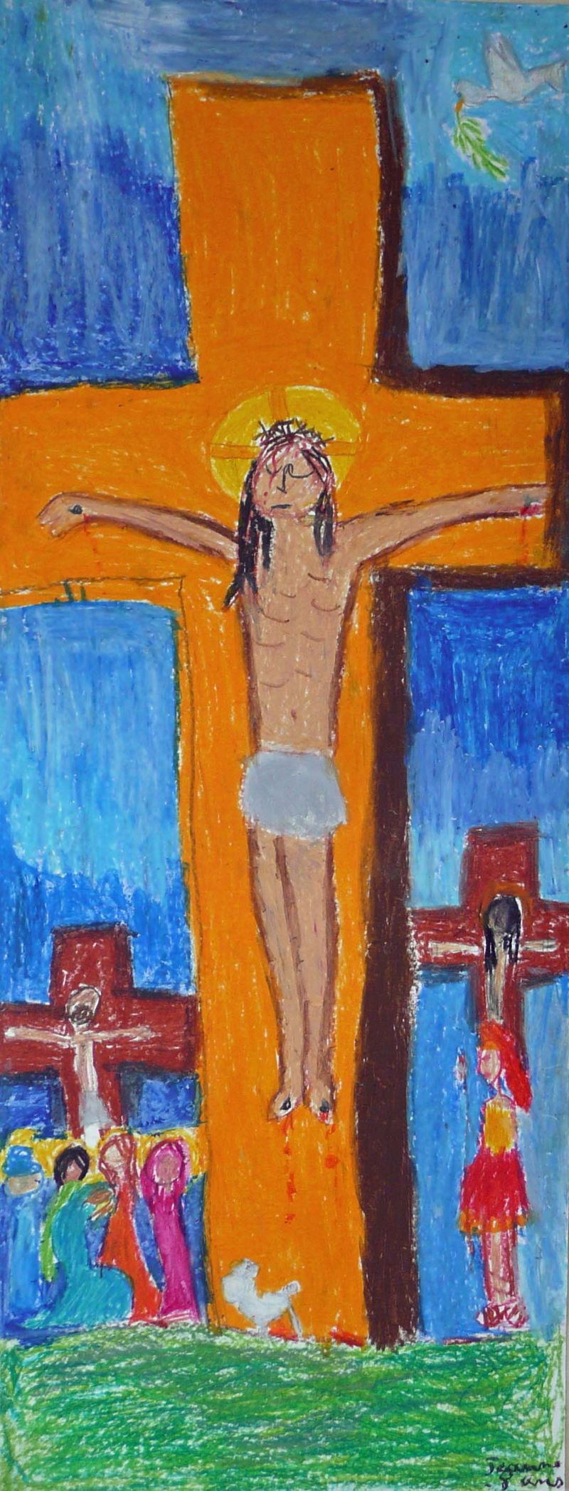 Crucifixion jeanne 8 ans